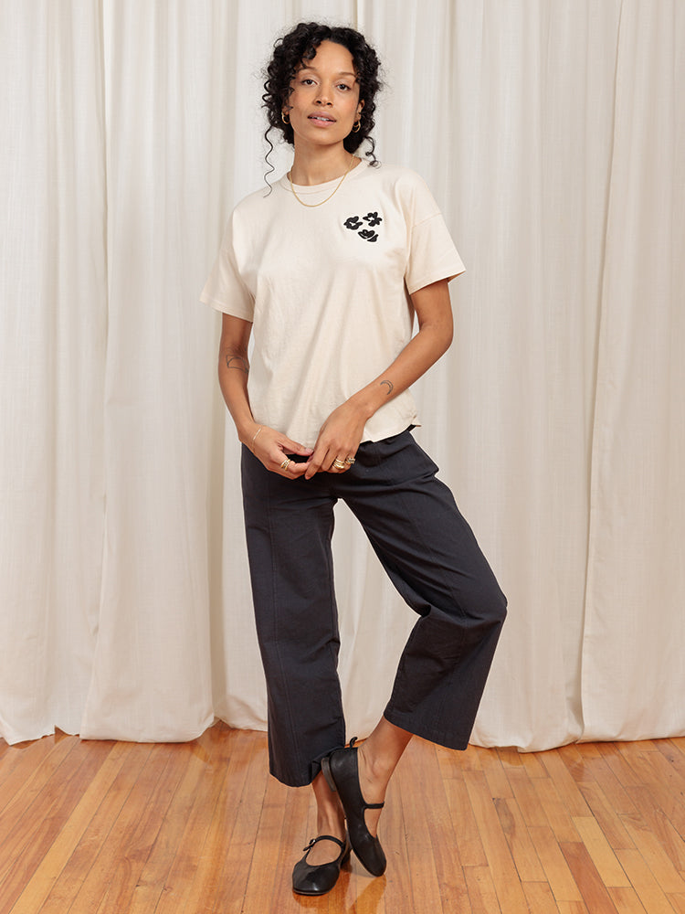 Limited Edition Le Bon Her Tee Embroidered Petites Fleurs